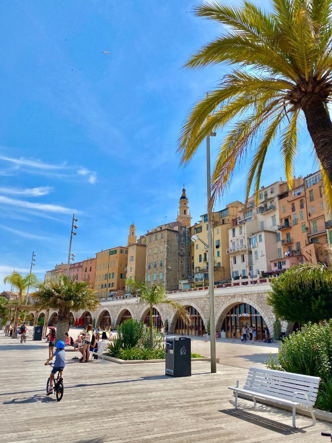 Les Sablettes Apartment Menton Bagian luar foto